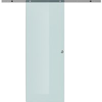 HOMCOM Glasschiebetür Schiebetür  Glastür für Zimmertür, Mattglas, 775/900/1025x2050 mm  Aosom.de von HOMCOM