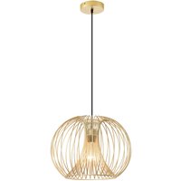 HOMCOM Hängeleuchte Deckenlampe moderne Pendelleuchte E27 40W Stahl Gold von HOMCOM