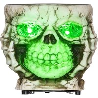 HOMCOM Halloween Skelett-Utensilien Leuchtende Augen Furchteinflößender Klang von HOMCOM