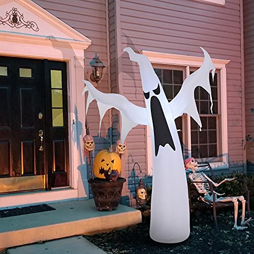 HOMCOM Halloween aufblasbares Gespenst 1,8 m Dekoration mit LEDs IP44 Selbstaufblasender Polyester Weiß 130 x 30 x 180 cm HOMCOM Halloween aufblasbares Gespenst 1,8 m Dekoration mit LEDs IP44 Selbstaufblasender Polyester Weiß 130 x 30 x 180 cm von HOMCOM