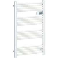 HOMCOM Handtuchheizkörper 540x960 mm Badheizkörper 16 Heizstäbe mit Überhitzungsschutz Wandmontage Aluminium Weiß für Badezimmer   Aosom.de von HOMCOM