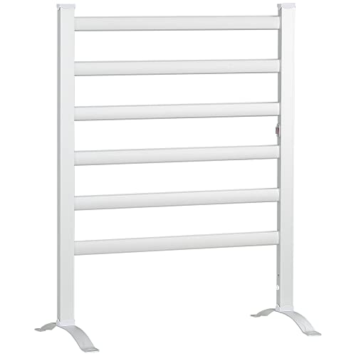 HOMCOM Handtuchheizkörper Badheizkörper mit 6 Heizstäbe Handtuchtrockner Handtuchwärmer Elektrischer Heizkörper Wandmontage/Freistehend für Badezimmer Aluminium Weiß 69 x 90 cm HOMCOM Handtuchheizkörper Badheizkörper mit 6 Heizstäbe Handtuchtrockner Handtuchwärmer Elektrischer Heizkörper Wandmontage/Freistehend für Badezimmer Aluminium Weiß 69 x 90 cm von HOMCOM