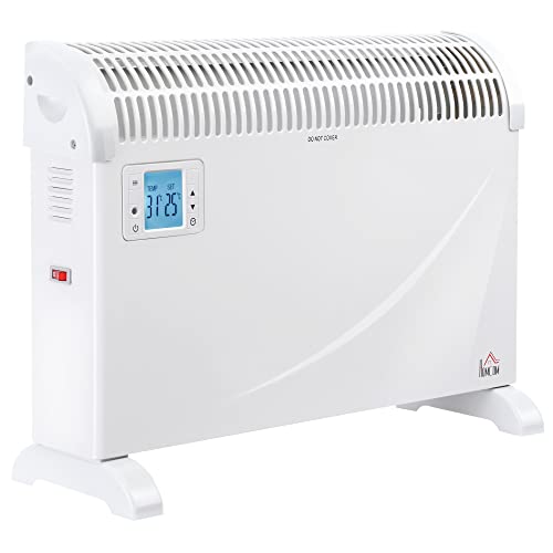 HOMCOM Heizgerät Heizlüfter 2000W Elektroheizer mit 3 Stufen Warm 24-Stunden-Timer Heizer Heizung Wärme Metall Kunststoff Weiß 58,5 x 20 x 43 cm HOMCOM Heizgerät Heizlüfter 2000W Elektroheizer mit 3 Stufen Warm 24-Stunden-Timer Heizer Heizung Wärme Metall Kunststoff Weiß 58,5 x 20 x 43 cm von HOMCOM