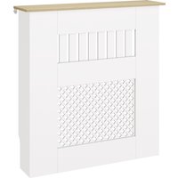 HOMCOM Heizkörperabdeckung, Heizkörperverkleidung aus MDF, 78x19x81 cm, Abdeckung für Heizkörper, Modernes Lamellen- und Wabendesign, für Wohnzimmer, Schlafzimmer, Weiß   Aosom HOMCOM Heizkörperabdeckung, Heizkörperverkleidung aus MDF, 78x19x81 cm, Abdeckung für Heizkörper, Modernes Lamellen- und Wabendesign, für Wohnzimmer, Schlafzimmer, Weiß   Aosom von HOMCOM
