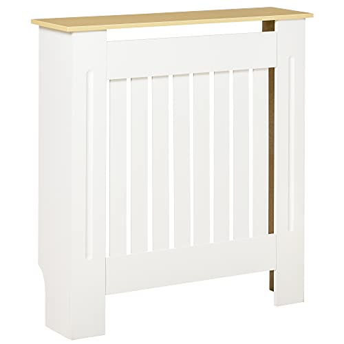 HOMCOM Heizkörperverkleidung Heizkörperabdeckung Heizkörper Radiator Cover Abdeckung Abnehmbar MDF Weiß+Eiche 78 x 19 x 83 cm HOMCOM Heizkörperverkleidung Heizkörperabdeckung Heizkörper Radiator Cover Abdeckung Abnehmbar MDF Weiß+Eiche 78 x 19 x 83 cm von HOMCOM