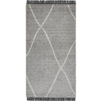 HOMCOM Hochflorteppich mit Fransen Hell-Grau 150 x 80 x 2,1 cm Aosom HOMCOM Hochflorteppich mit Fransen Hell-Grau 150 x 80 x 2,1 cm Aosom von HOMCOM