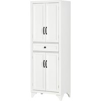 HOMCOM Hochschrank Küchenmöbel 4 Türen 2 Schränke und 1 zentrale Schublade Höhe 170 cm mit höhenverstellbarem Regal - Weiß Aosom HOMCOM Hochschrank Küchenmöbel 4 Türen 2 Schränke und 1 zentrale Schublade Höhe 170 cm mit höhenverstellbarem Regal - Weiß Aosom von HOMCOM
