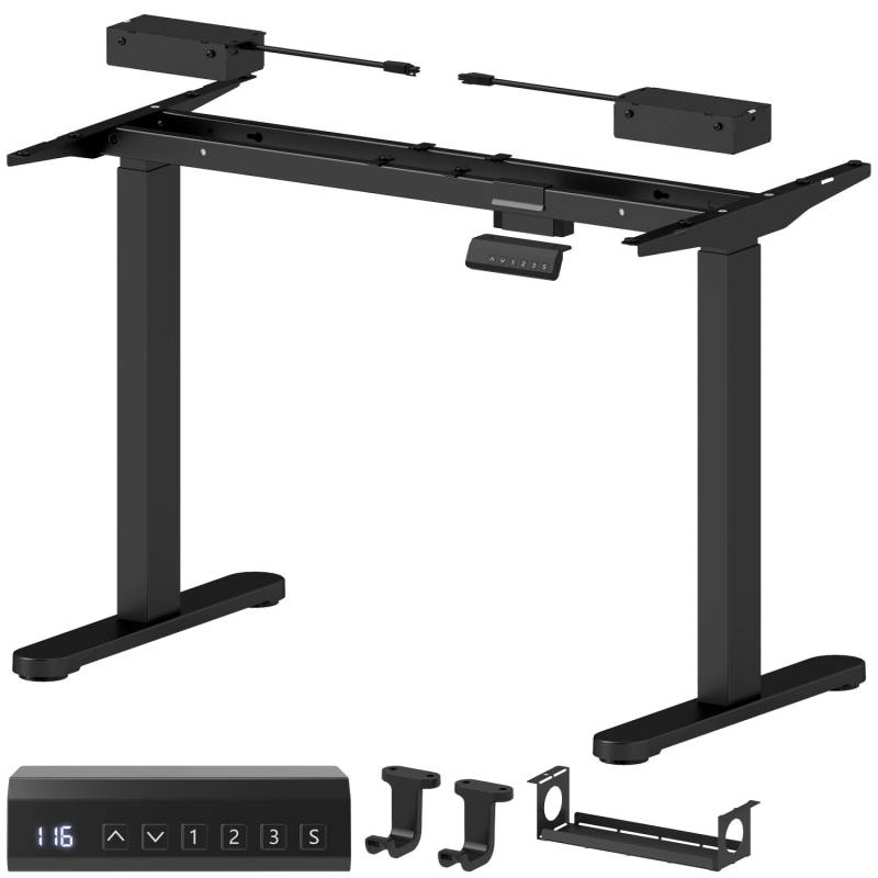 HOMCOM Höhenverstellbarer Schreibtisch Gestell mit 2 Motoren & Memory-Funktion Schwarz HOMCOM Höhenverstellbarer Schreibtisch Gestell mit 2 Motoren & Memory-Funktion Schwarz von HOMCOM