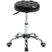 HOMCOM Höhenverstellbarer drehbarer Massagehocker mit Rollen, gepolsterte Sitzfläche aus schwarzem Kunstleder Aosom HOMCOM Höhenverstellbarer drehbarer Massagehocker mit Rollen, gepolsterte Sitzfläche aus schwarzem Kunstleder Aosom von HOMCOM