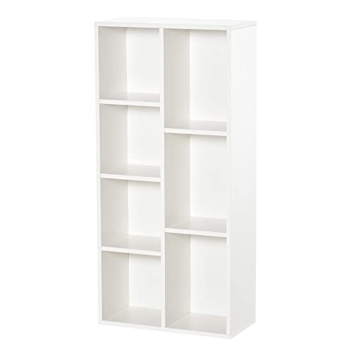 HOMCOM Holzregal Bücherregal mit 7 Ablagefächern Pflanzen Akten für Wohnzimmer Schlafzimmer Büro 50x24x106 cm Weiß HOMCOM Holzregal Bücherregal mit 7 Ablagefächern Pflanzen Akten für Wohnzimmer Schlafzimmer Büro 50x24x106 cm Weiß von HOMCOM