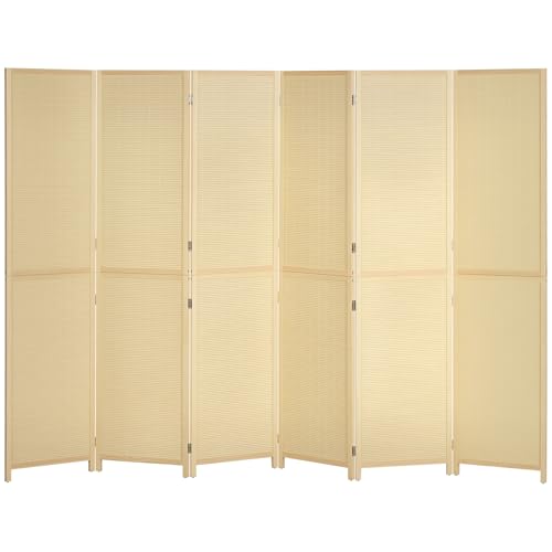 HOMCOM Innenparavent aus Bambus 6 Paneele 270 x 180 cm Raumteiler Faltbare Trennwand - Natural HOMCOM Innenparavent aus Bambus 6 Paneele 270 x 180 cm Raumteiler Faltbare Trennwand - Natural von HOMCOM