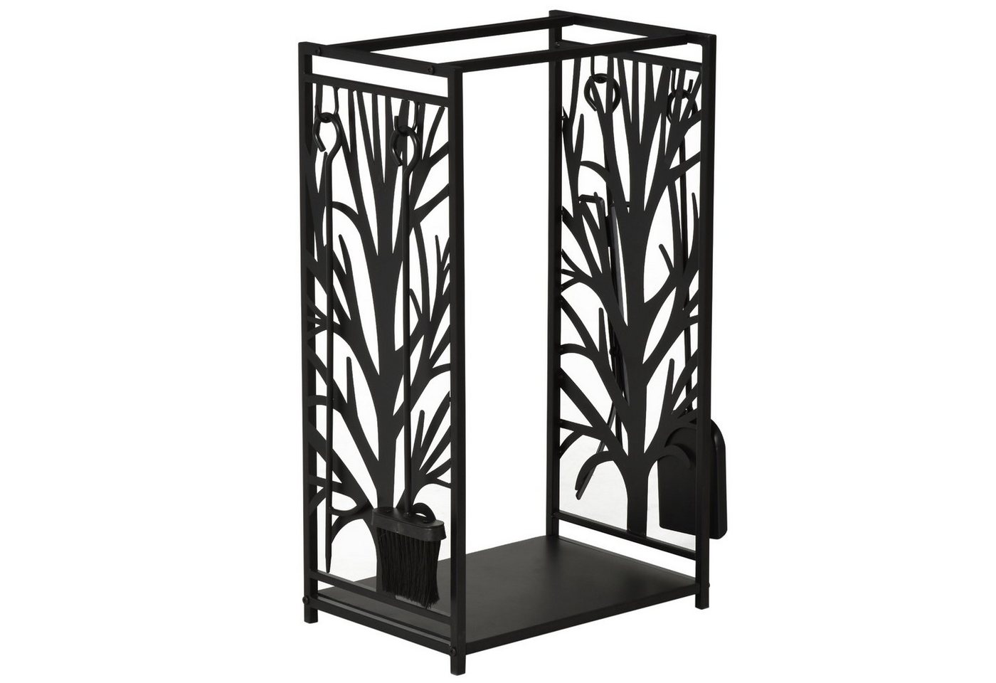 HOMCOM Kaminholzregal Kaminholzständer mit Kaminbesteck HOMCOM Kaminholzregal Kaminholzständer mit Kaminbesteck von HOMCOM