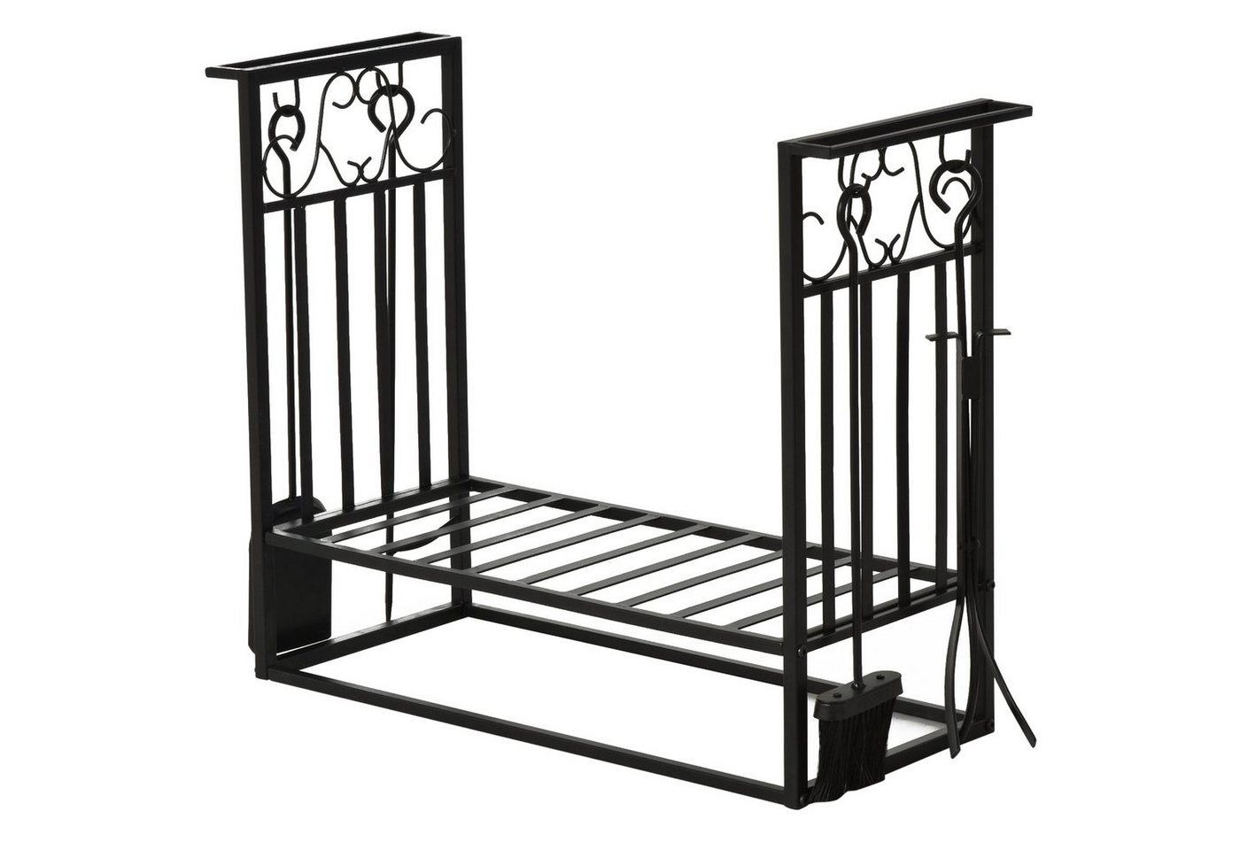 HOMCOM Kaminholzregal Kaminholzständer mit Kaminbesteck HOMCOM Kaminholzregal Kaminholzständer mit Kaminbesteck von HOMCOM