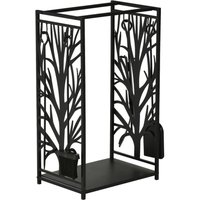 HOMCOM Kaminholzständer schwarz B/H/T: ca. 46x70x29 cm ca. 100 kg HOMCOM Kaminholzständer schwarz B/H/T: ca. 46x70x29 cm ca. 100 kg von HOMCOM