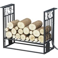 HOMCOM Kaminholzständer schwarz B/H/T: ca. 75x60x30 cm ca. 100 kg HOMCOM Kaminholzständer schwarz B/H/T: ca. 75x60x30 cm ca. 100 kg von HOMCOM