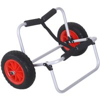 HOMCOM Kanuwagen silber Aluminium von HOMCOM