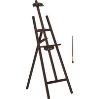 HOMCOM Kiefernholz-Atelierstaffelei höhenverstellbar 51,5L x 71,5B x 134,5H cm Neigungswinkel bis 90°   Aosom von HOMCOM