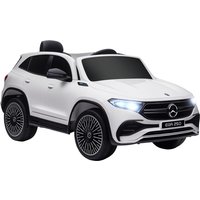 HOMCOM Kinder Elektroauto 12V Mercedes-Benz EQA Elektrofahrzeuge mit Fernbedienung, Kinderauto mit MP3-Player, Scheinwerfer, Tragebarer Batterie, 3-8 von HOMCOM