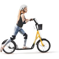 HOMCOM Kinder Roller, höhenverstellbar Tretroller mit großen Gummirädern, 2 Bremsen, Kinderscooter mit Korb, Becherhalter, für 5-12 Jahre Aosom HOMCOM Kinder Roller, höhenverstellbar Tretroller mit großen Gummirädern, 2 Bremsen, Kinderscooter mit Korb, Becherhalter, für 5-12 Jahre Aosom von HOMCOM