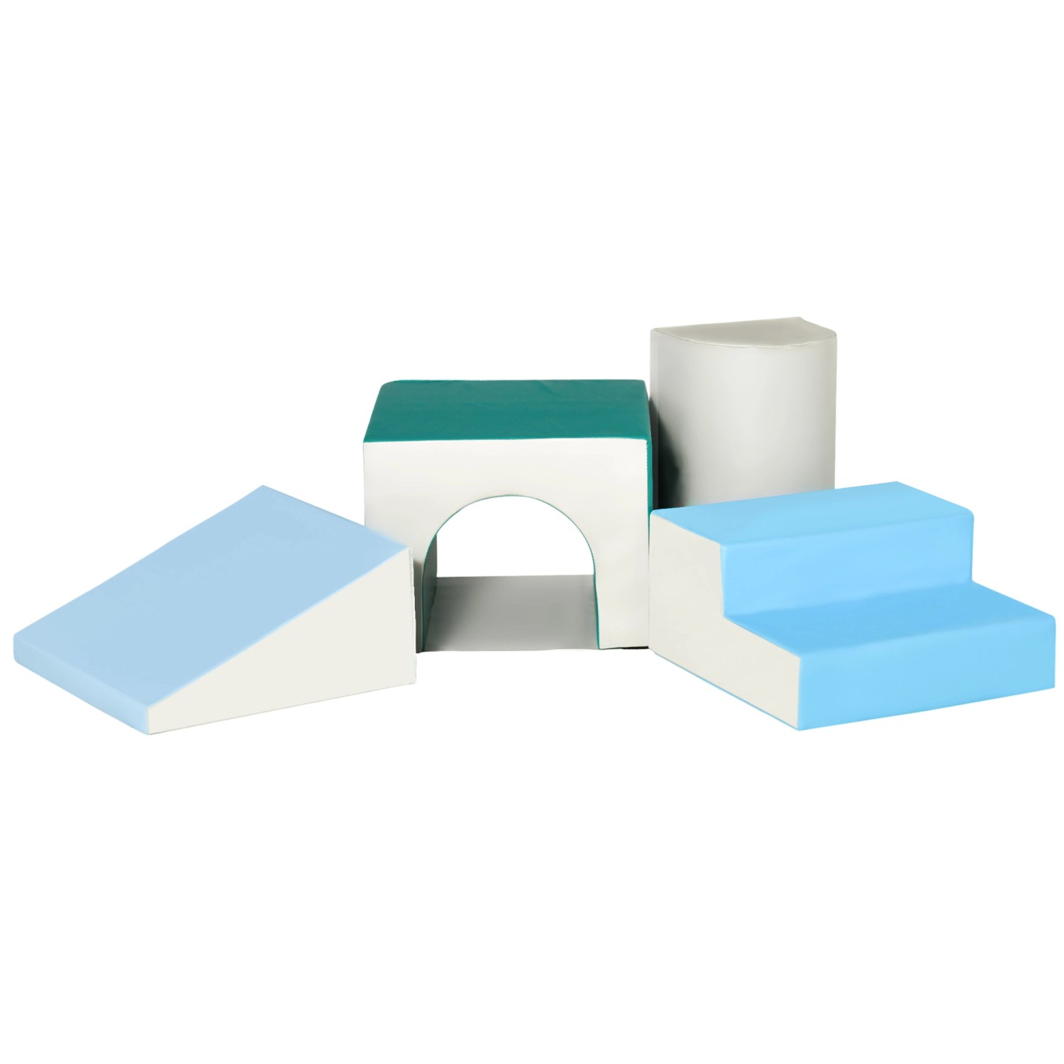 HOMCOM Kinder-Softplay-Set Kunstleder Mehrfarbig 150L x 50B x 39H cm HOMCOM Kinder-Softplay-Set Kunstleder Mehrfarbig 150L x 50B x 39H cm von HOMCOM