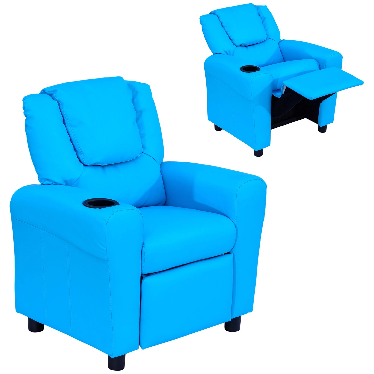 HOMCOM Kindersessel für 3-6 Jahre Alt Liegefunktion Blau 62 x 52 x 69 cm HOMCOM Kindersessel für 3-6 Jahre Alt Liegefunktion Blau 62 x 52 x 69 cm von HOMCOM
