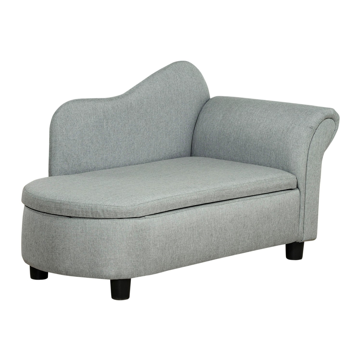 HOMCOM Kindersessel mit Stauraum Leinenoptik Massivholz Hellgrau 80 x 40 x 49 cm HOMCOM Kindersessel mit Stauraum Leinenoptik Massivholz Hellgrau 80 x 40 x 49 cm von HOMCOM