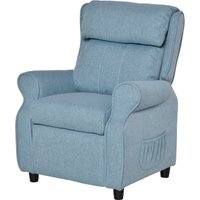 HOMCOM Kindersofa  Kindercouch mit verstellbarem Liegesofa & Fußstütze, Blau, für 3-5 Jahre, 58x53x70cm  Aosom von HOMCOM