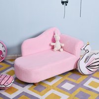 HOMCOM Kindersofa  Mini Chaiselongue für Kinder, Gemütlich & Stilvoll, Rosa  Aosom.de von HOMCOM