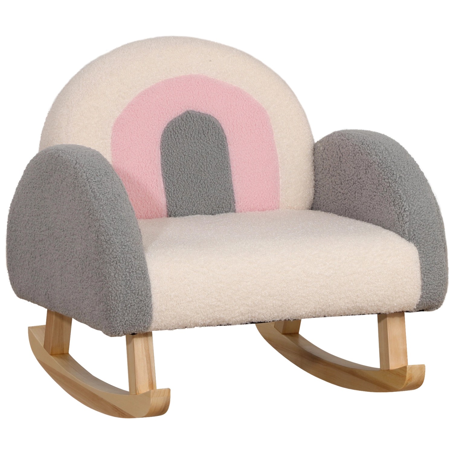 HOMCOM Kindersofa für Kleinkinder Babysitz Lammfellimitat Eukalyptusholz Grau HOMCOM Kindersofa für Kleinkinder Babysitz Lammfellimitat Eukalyptusholz Grau von HOMCOM