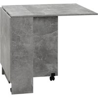 HOMCOM Klappbarer Küchentisch Esszimmertisch auf Rollen 75B x 140T x 74H cm 2 integrierte Regale aus Holz in Grau Aosom HOMCOM Klappbarer Küchentisch Esszimmertisch auf Rollen 75B x 140T x 74H cm 2 integrierte Regale aus Holz in Grau Aosom von HOMCOM