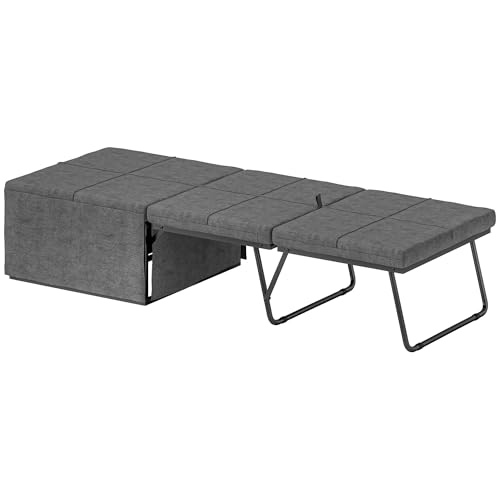 HOMCOM Klappbett ca. 190x60 cm Gästebett mit 8cm Schaumstoff Matratze, faltbar Reisebett, Erwachsene Einzelbett, Metallbett bis 120 kg belastbar, Faltbett für Büro, Gästezimmer, Grau HOMCOM Klappbett ca. 190x60 cm Gästebett mit 8cm Schaumstoff Matratze, faltbar Reisebett, Erwachsene Einzelbett, Metallbett bis 120 kg belastbar, Faltbett für Büro, Gästezimmer, Grau von HOMCOM