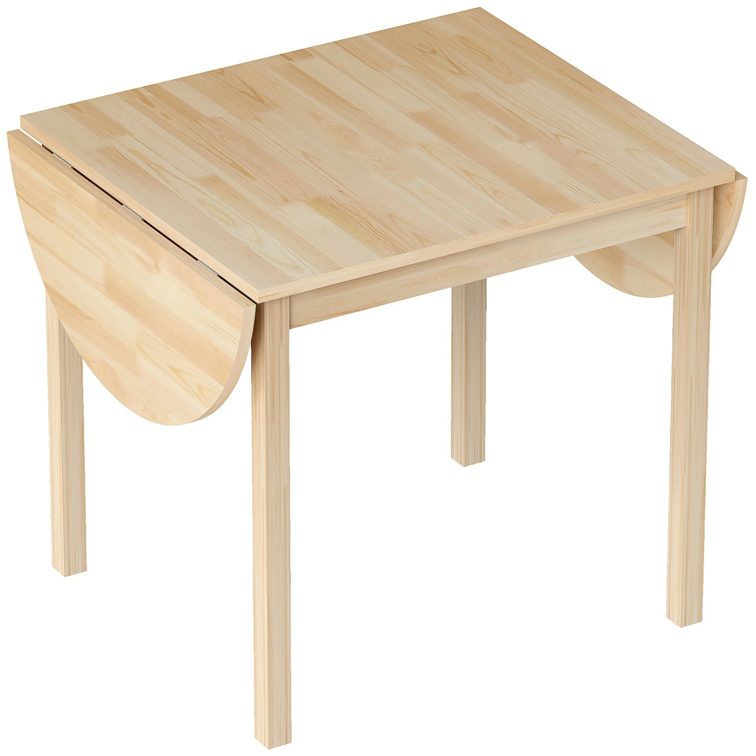 HOMCOM Klapptisch Kiefernholz 140L x 70B x 75H cm Naturholz von HOMCOM