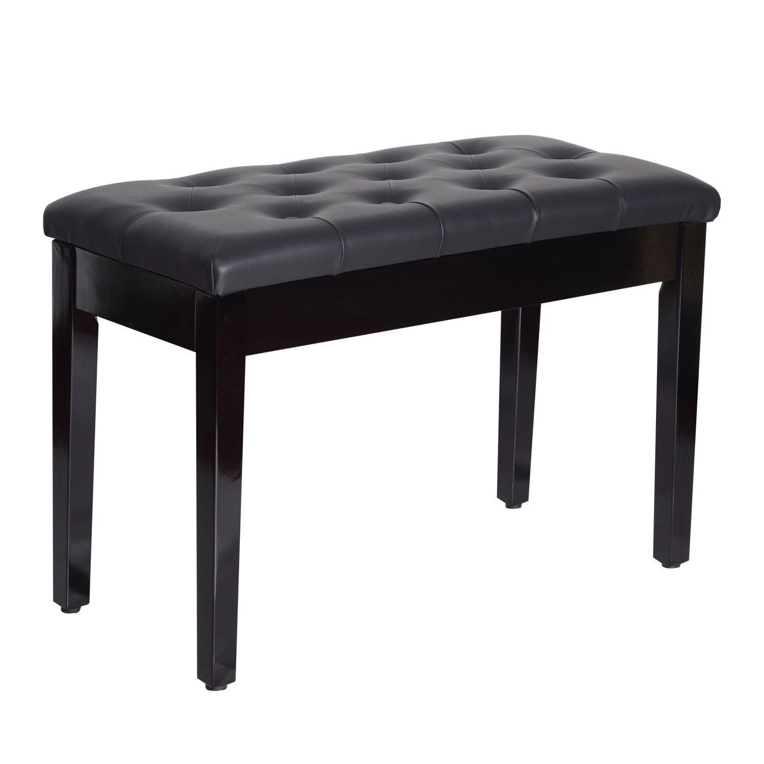 HOMCOM Klavierhocker Gummiholz Kunstleder Schwarz 76L x 36B x 50H cm HOMCOM Klavierhocker Gummiholz Kunstleder Schwarz 76L x 36B x 50H cm von HOMCOM