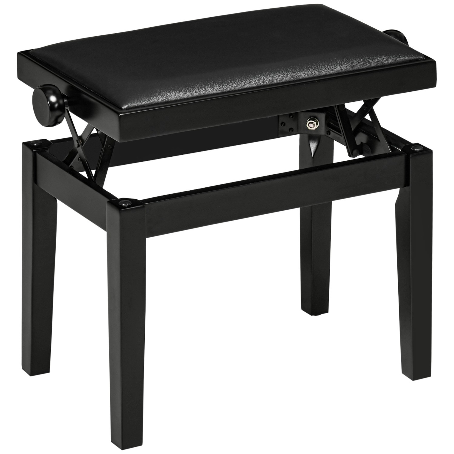 HOMCOM Klavierhocker Höhenverstellbar mit Lederkissen Schwarz 63 x 33 x 45-56 cm HOMCOM Klavierhocker Höhenverstellbar mit Lederkissen Schwarz 63 x 33 x 45-56 cm von HOMCOM