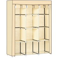 HOMCOM Kleiderschrank beige Edelstahl B/H/L: ca. 43x125x162,5 cm HOMCOM Kleiderschrank beige Edelstahl B/H/L: ca. 43x125x162,5 cm von HOMCOM