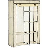 HOMCOM Kleiderschrank cremeweiß Polypropylen B/H/L: ca. 43x103x162,5 cm HOMCOM Kleiderschrank cremeweiß Polypropylen B/H/L: ca. 43x103x162,5 cm von HOMCOM
