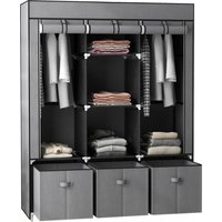 HOMCOM Kleiderschrank dunkelgrau Polypropylen B/H/L: ca. 43x125x162,5 cm HOMCOM Kleiderschrank dunkelgrau Polypropylen B/H/L: ca. 43x125x162,5 cm von HOMCOM