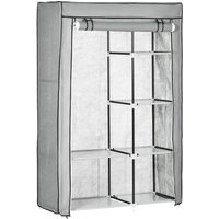 HOMCOM Kleiderschrank grau Polypropylen B/H/L: ca. 43x103x162,5 cm HOMCOM Kleiderschrank grau Polypropylen B/H/L: ca. 43x103x162,5 cm von HOMCOM