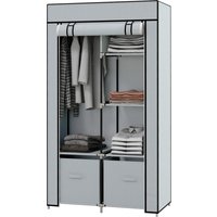 HOMCOM Kleiderschrank hellgrau Polypropylen B/H/L: ca. 42,5x83x162,5 cm HOMCOM Kleiderschrank hellgrau Polypropylen B/H/L: ca. 42,5x83x162,5 cm von HOMCOM
