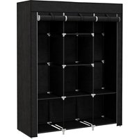 HOMCOM Kleiderschrank schwarz Edelstahl B/H/L: ca. 43x125x162,5 cm HOMCOM Kleiderschrank schwarz Edelstahl B/H/L: ca. 43x125x162,5 cm von HOMCOM