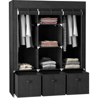 HOMCOM Kleiderschrank schwarz Polypropylen B/H/L: ca. 43x125x162,5 cm HOMCOM Kleiderschrank schwarz Polypropylen B/H/L: ca. 43x125x162,5 cm von HOMCOM