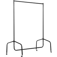 HOMCOM Kleiderständer  Mobiler Wäscheständer mit Rollen, Garderobenständer, 120x60x170cm, Stabil & Platzsparend  Aosom.de von HOMCOM