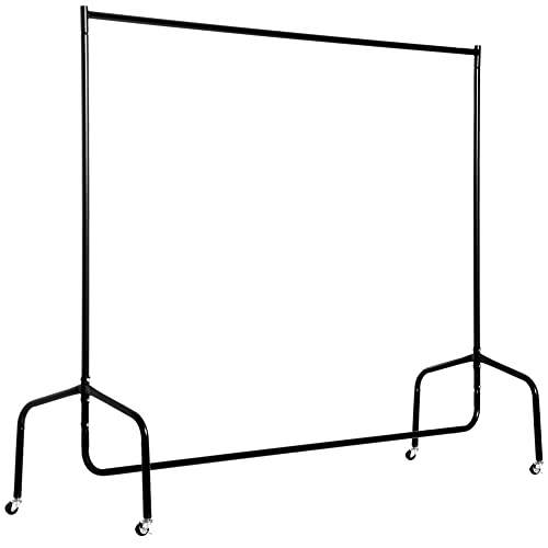 HOMCOM Kleiderständer Kleiderwagen Wäscheständer Rollgarderobe Garderobenständer (150 x 60 x 170 cm) von HOMCOM