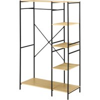 HOMCOM Kleiderständer im industriellen Stil aus Metall mit Stange und 4 Regalen - Maße 100L x 46B x 170,5H cm Aosom HOMCOM Kleiderständer im industriellen Stil aus Metall mit Stange und 4 Regalen - Maße 100L x 46B x 170,5H cm Aosom von HOMCOM