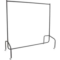 HOMCOM Kleiderständer schwarz Eisen B/H/T: ca. 150x150x60 cm von HOMCOM