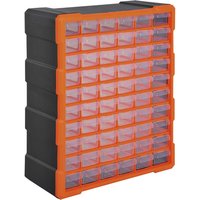 HOMCOM Kleinteilemagazin, BxHxL: 16 x 47,5 x 38 cm, Polypropylen (PP) - orange von HOMCOM