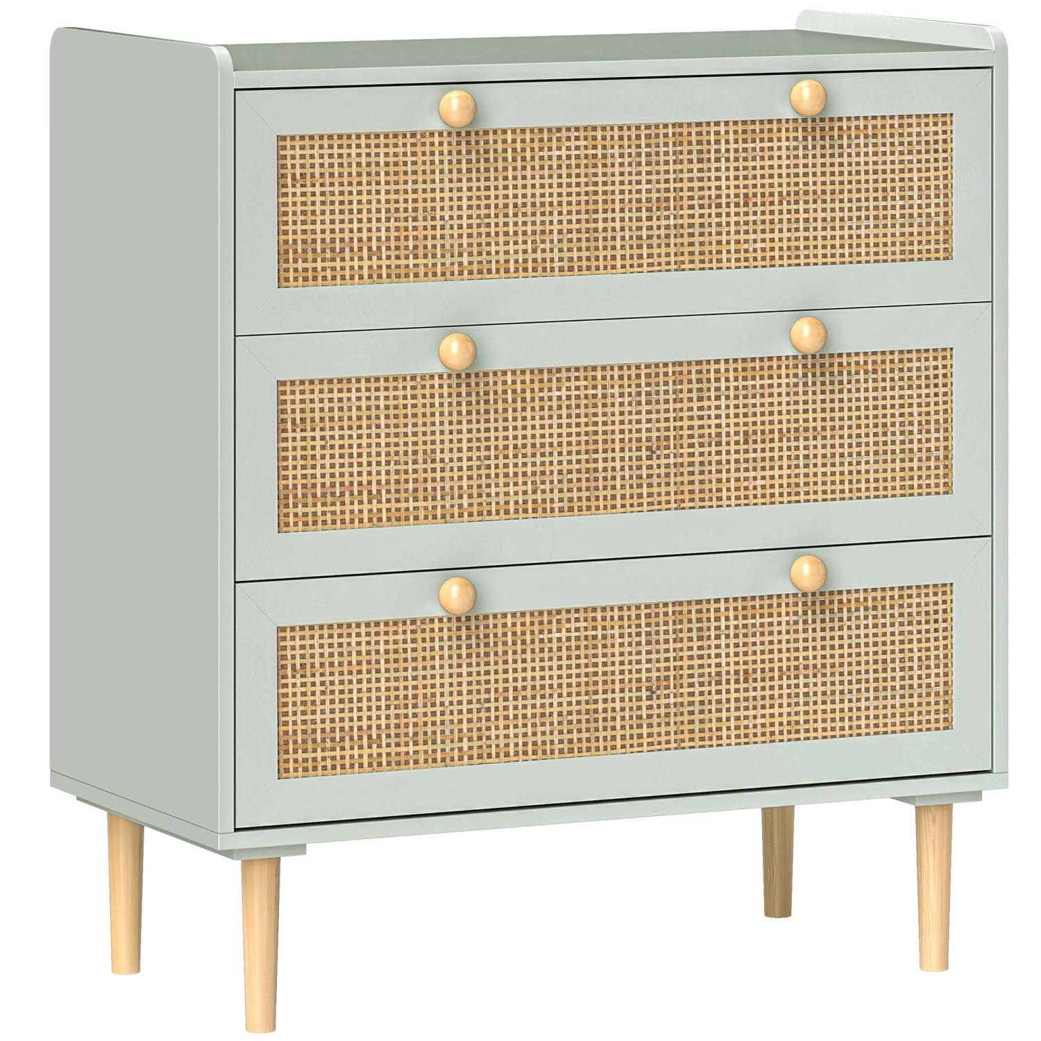 HOMCOM Kommode Beistellschrank MDF 80L x 40B x 87,5H cm HOMCOM Kommode Beistellschrank MDF 80L x 40B x 87,5H cm von HOMCOM