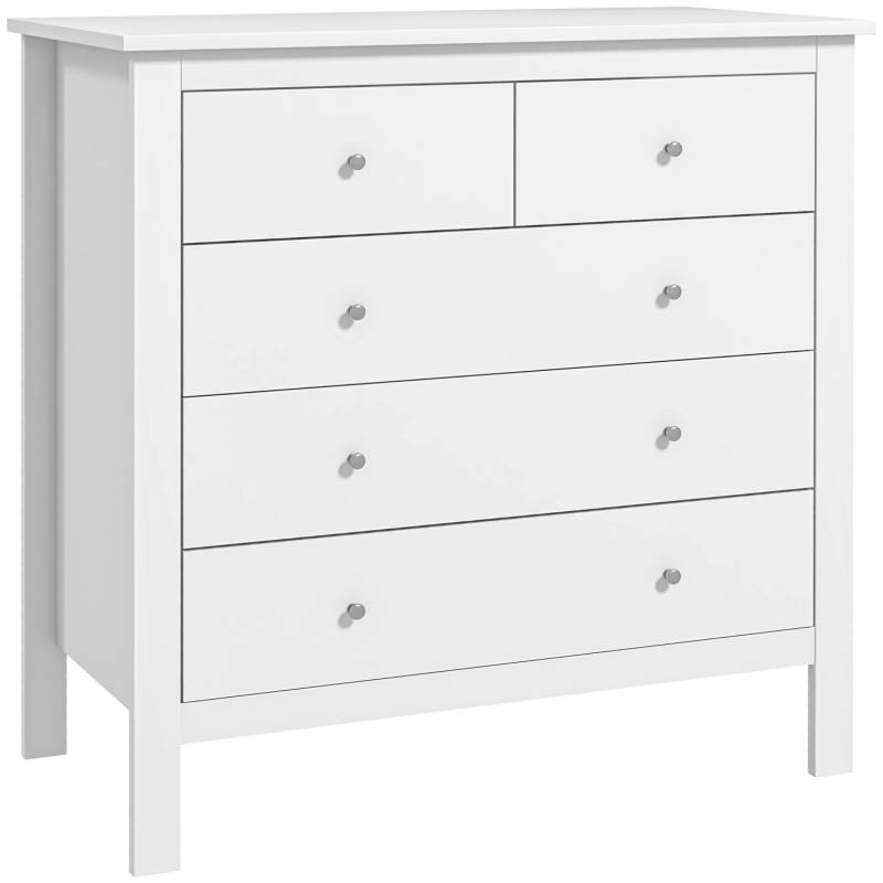 HOMCOM Kommode Beistellschrank MDF Spanplatte Weiß 79L x 39,5B x 80,5H cm HOMCOM Kommode Beistellschrank MDF Spanplatte Weiß 79L x 39,5B x 80,5H cm von HOMCOM