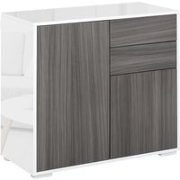 HOMCOM Kommode Mehrzweckschrank Aktenschrank Aufbewahrungsschrank Hochglanz 2 Schublade 2 Türen E1 Spanplatte weiß+Hellgrau 79 x 36 x 74 cm Aosom HOMCOM Kommode Mehrzweckschrank Aktenschrank Aufbewahrungsschrank Hochglanz 2 Schublade 2 Türen E1 Spanplatte weiß+Hellgrau 79 x 36 x 74 cm Aosom von HOMCOM