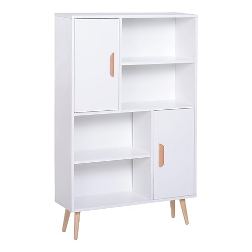 HOMCOM Kommode Schrank Sideboard 8 Fächern Küchenregal Schuhschrank Kiefernholz weiß 80 x 23,5 x 123 cm HOMCOM Kommode Schrank Sideboard 8 Fächern Küchenregal Schuhschrank Kiefernholz weiß 80 x 23,5 x 123 cm von HOMCOM
